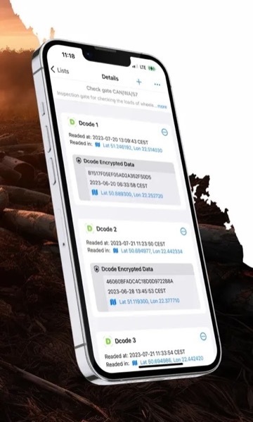 Dcode Reader - verification result screen