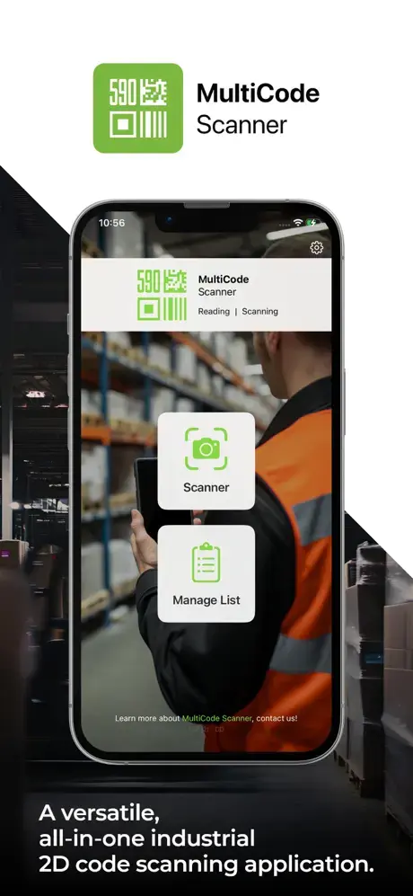 MultiCode Scanner - scanning interface