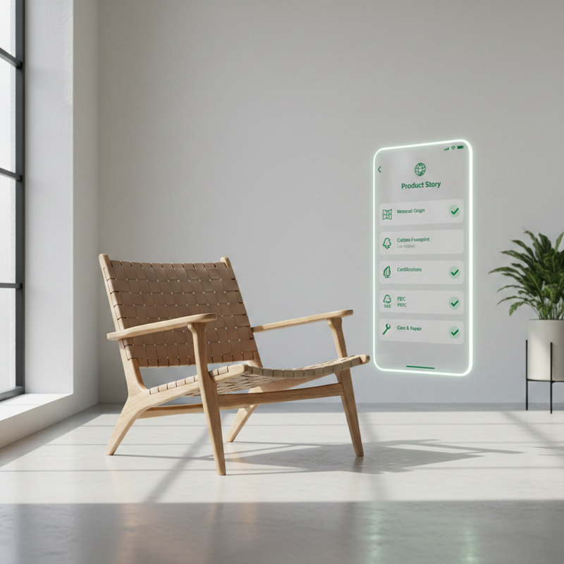 Premium sustainable product with Digital Product Passport